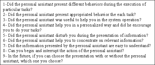 Figure 8: Agents Questionnaire