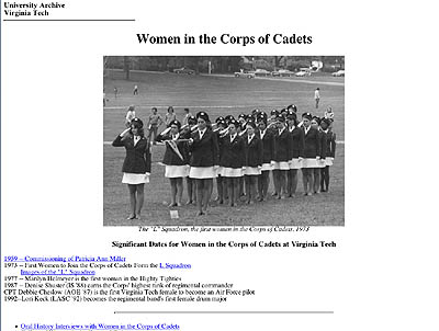 Screen Shot: photo of women saluting
