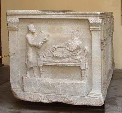 Fig 13: The Roman sarcophagus of a lawyer