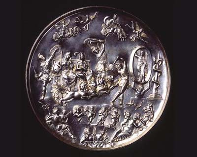 Fig 6: The Patera of Parabiago, a silver plate portraying religious myths