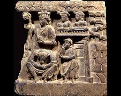 Fig 8: Gandhara Art: Relief of the ‘distressed Brahman’