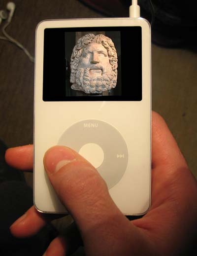 Fig 9: The Roman Section application on an iPod