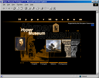 Fig. 1: The Home Page of the HyperMuseum site http://www.HyperMuseum.com