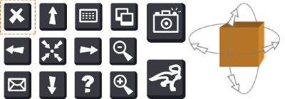DinoSim Navigation Icons