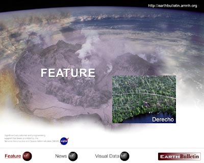 Screen Shot: EarthBulletin kiosk