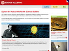Screen Shot: Home page of the current Science Bulletins