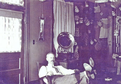Fig 3: Interior view of a collector&rsquo;s home, circa 1900. 