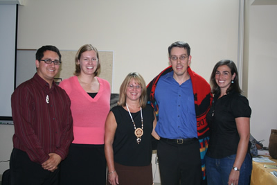 Fig 8: ISITE Design and Grand Ronde staff at the launch party, August 16, 2006.